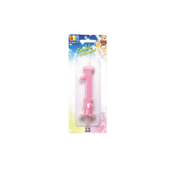 Candelina Classica Rosa 8,5 cm