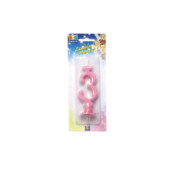 Candelina Classica Rosa 8,5 cm