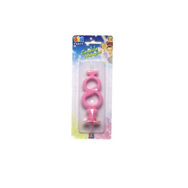 Candelina Classica Rosa 8,5 cm