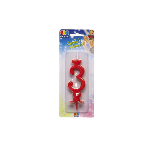 Candelina Classica Rossa 8,5 cm