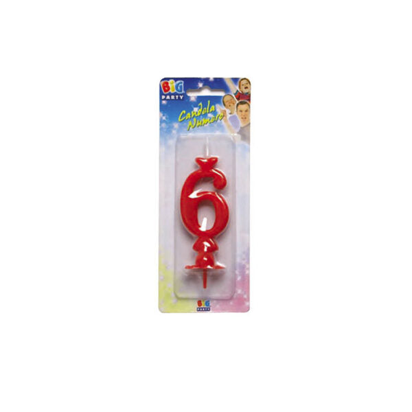 Candelina Classica Rossa 8,5 cm